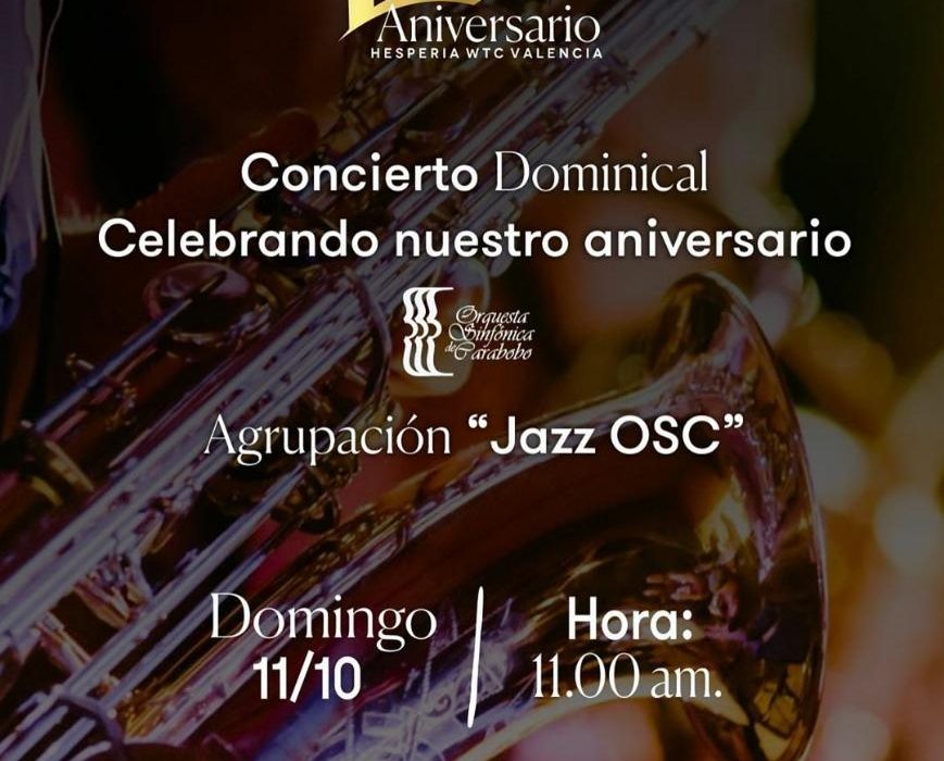 Hesperia WTC Valencia Realizará Concierto de Aniversario este Domingo con la Sinfónica de Carabobo