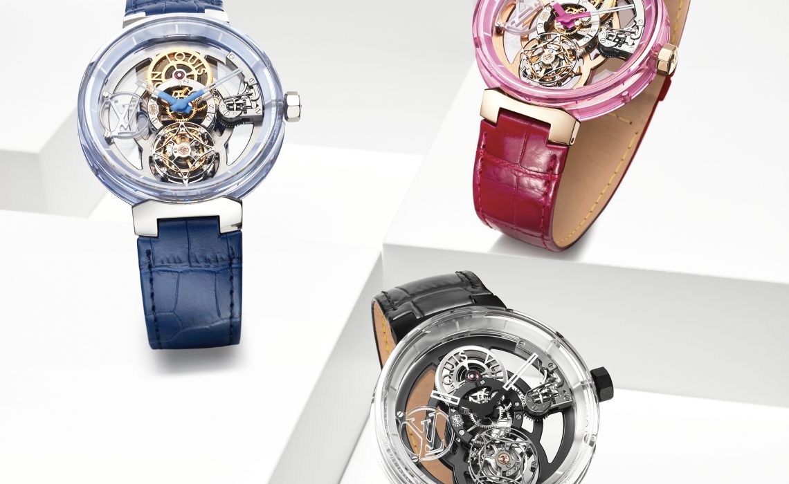 Tambour Moon Flying Tourbillon «Poinçon de Genève» Sapphire: El Mágico Juego de las Transparencias de Louis Vuitton