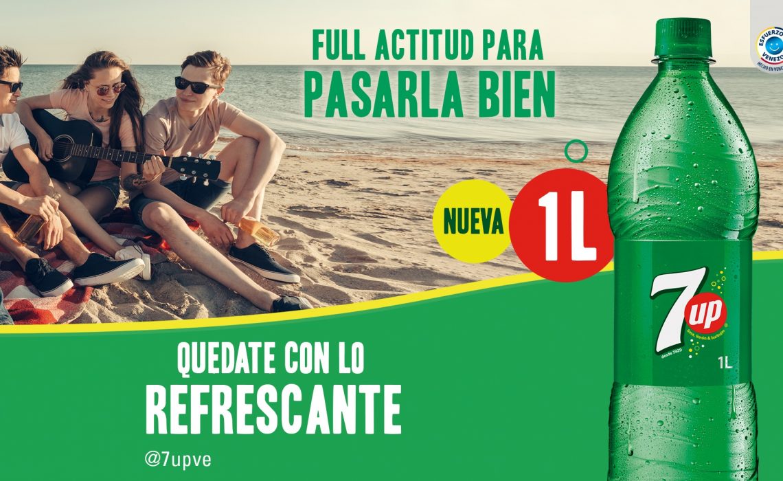 7Up Amplía las Posibilidades de Pasarla Bien con su Nueva Presentación de 1 Litro