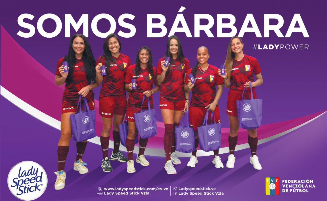Lady Speed Stick Primer Patrocinante Oficial Especialmente Dedicado a la Vinotinto Femenina