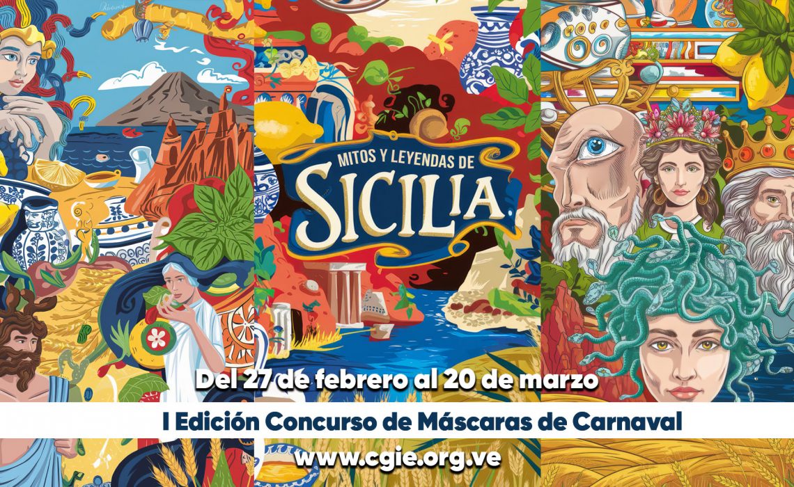 CGIE celebra la cultura siciliana con concurso de máscaras de Carnaval inspirado en sus mitos y leyendas