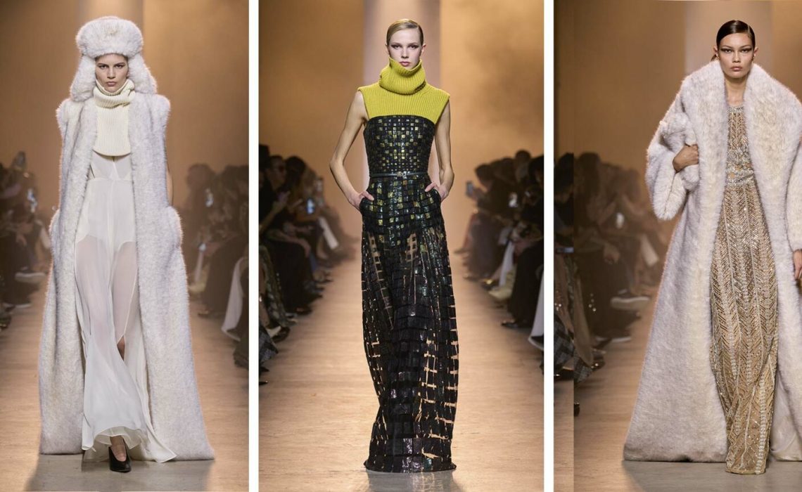 Elie Saab presenta el resplandor de los Alpes en su colección Otoño-Invierno 2025