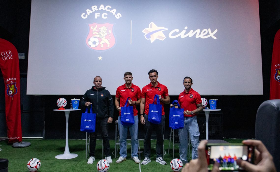 Caracas Futbol Club y Cinex anuncian un alianza de película
